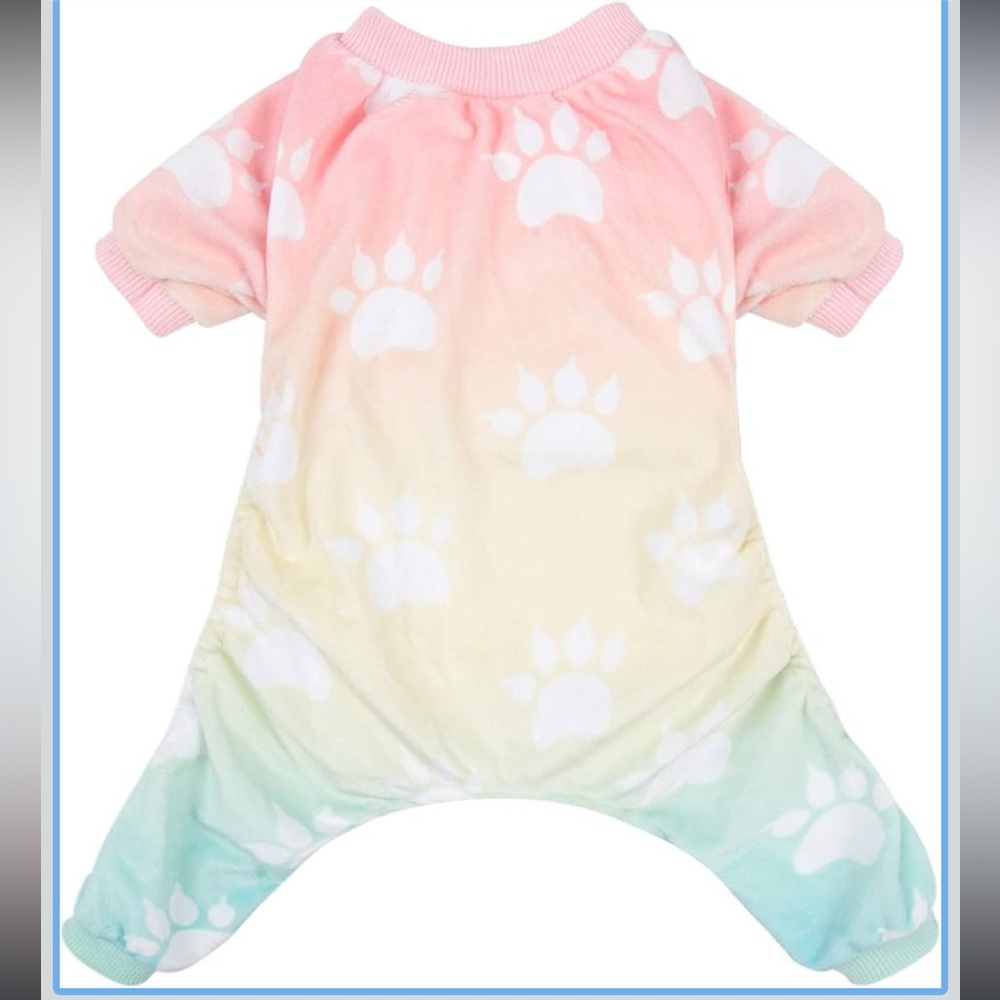 Colorful Tie-Dye Dog Pajamas